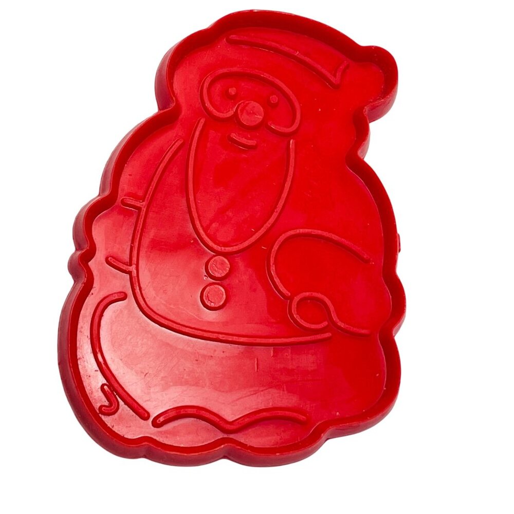 Vintage Santa Claus Red Cookie Cutter Christmas Baking Tool